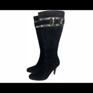 Cole Haan Nicole black knee high boots
